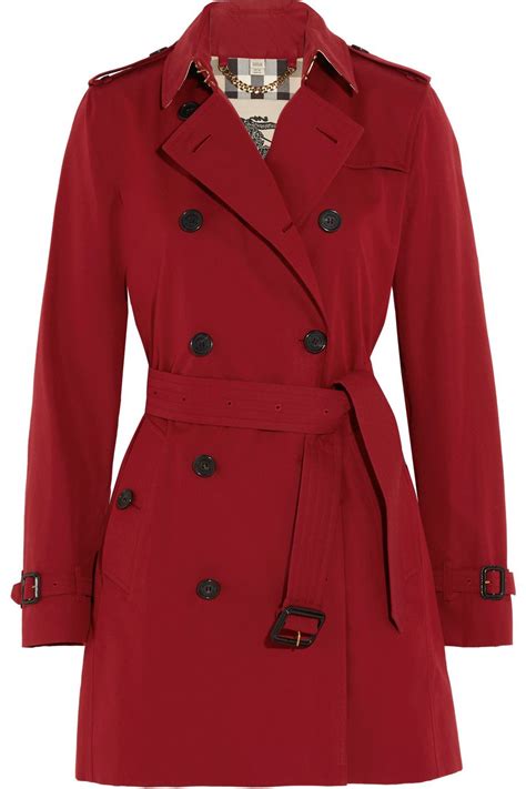 burberry red trench|are Burberry trench coats waterproof.